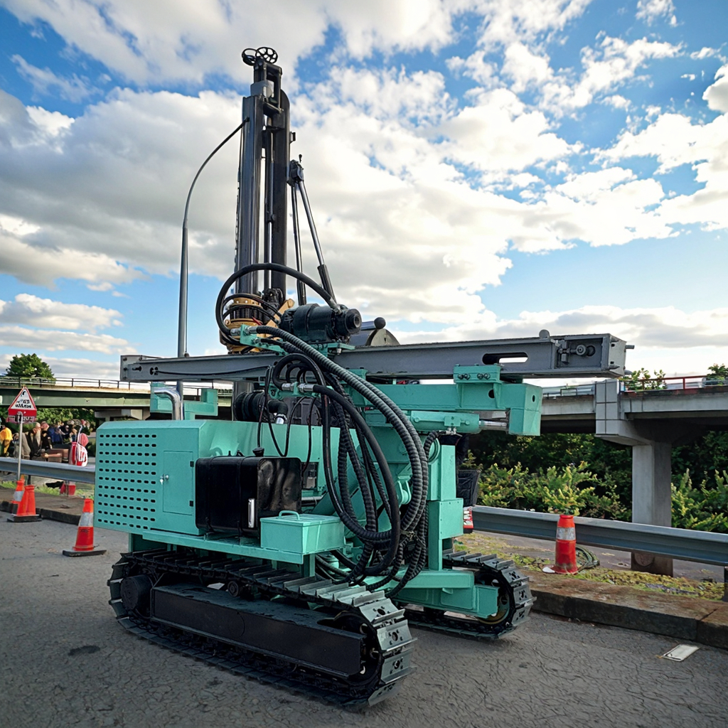 HFPV-600 multifunctional solar pile driving rig HFPV-600 multifunctional solar pile driving rig