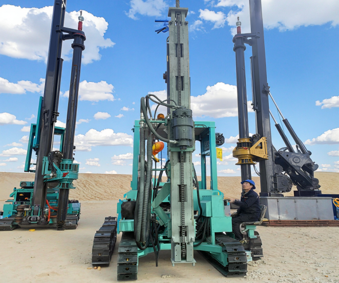 HFPV-600 multifunctional solar pile driving rig